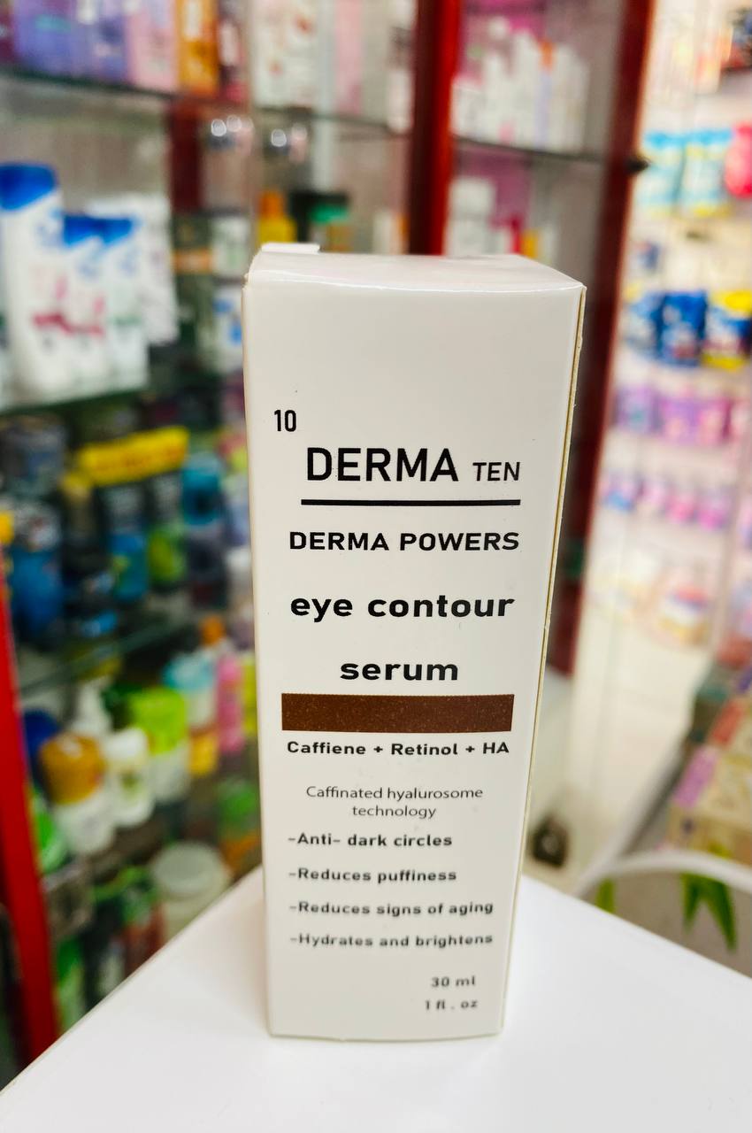 DERMA TEN EYE CONTOUR SERUM CAFFIENE 30ML