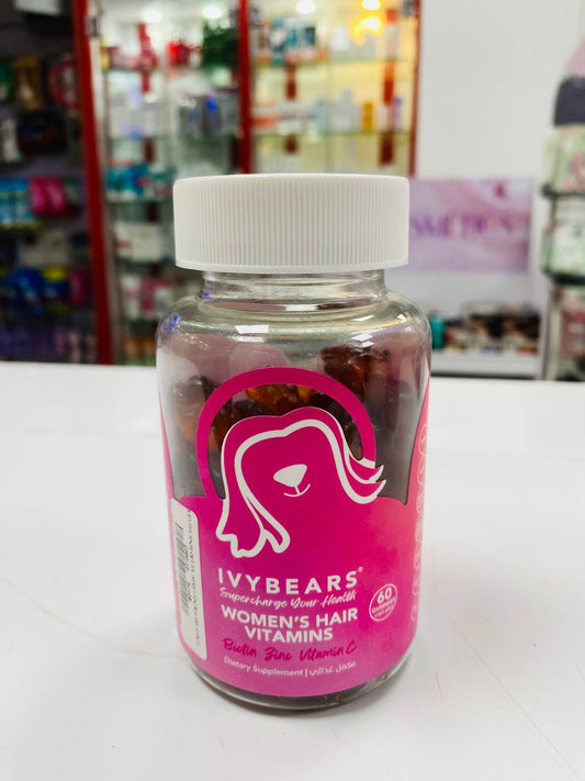 ivyBears women's Hair vitamins 60 gummies