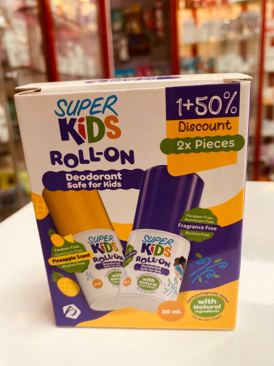 super kids roll-on offer 1+50%