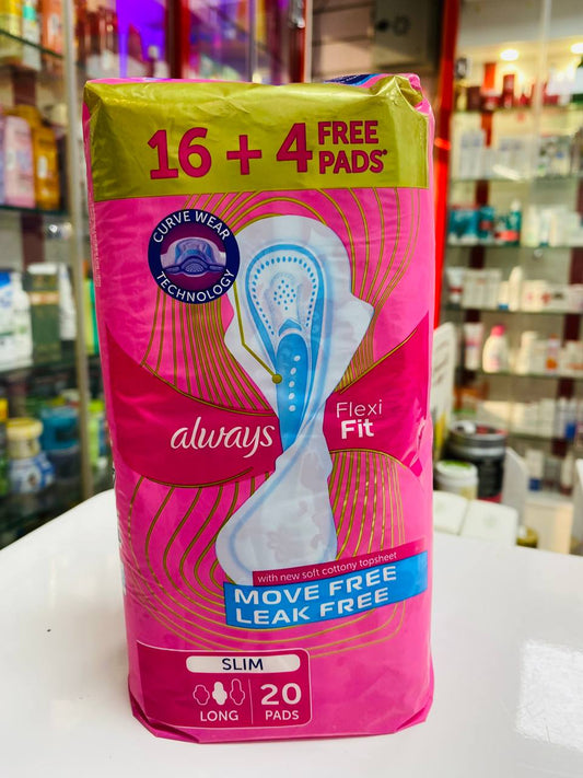 always flexi fit long 20 pads