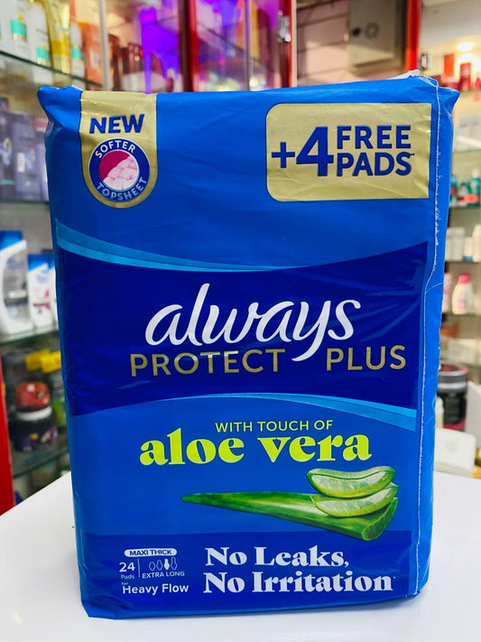 always protect plus extra long 24 pads