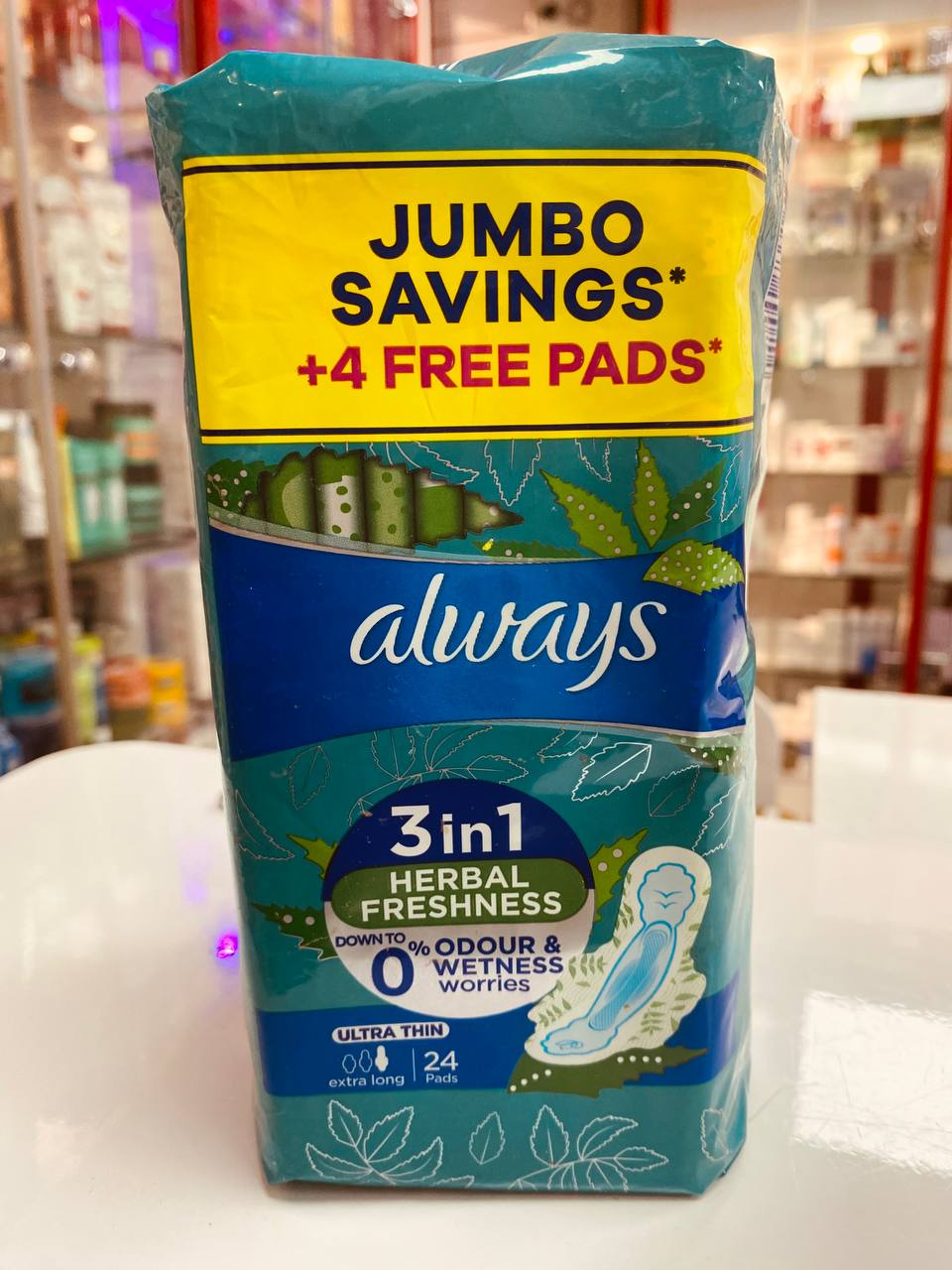 always 3 in 1 ultra thin extra long 24pads