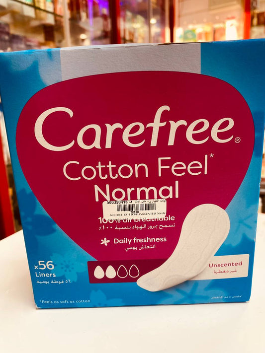 carefree cotton feel normal 56 liners