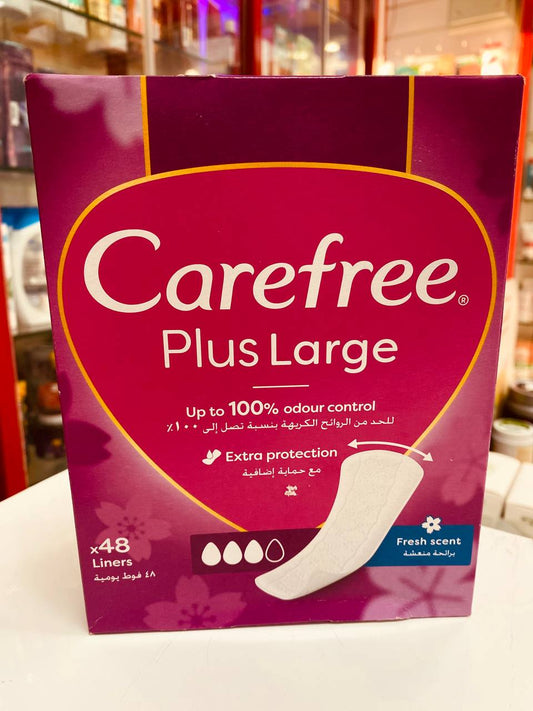 carefree plus large fresh scent large 48 liners