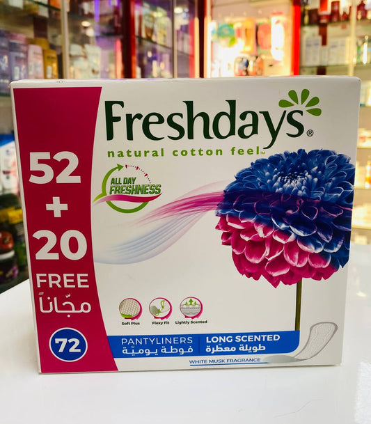 freshdays 52+20 free long scented