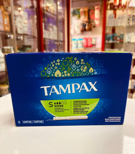 tampax super 10 tampons