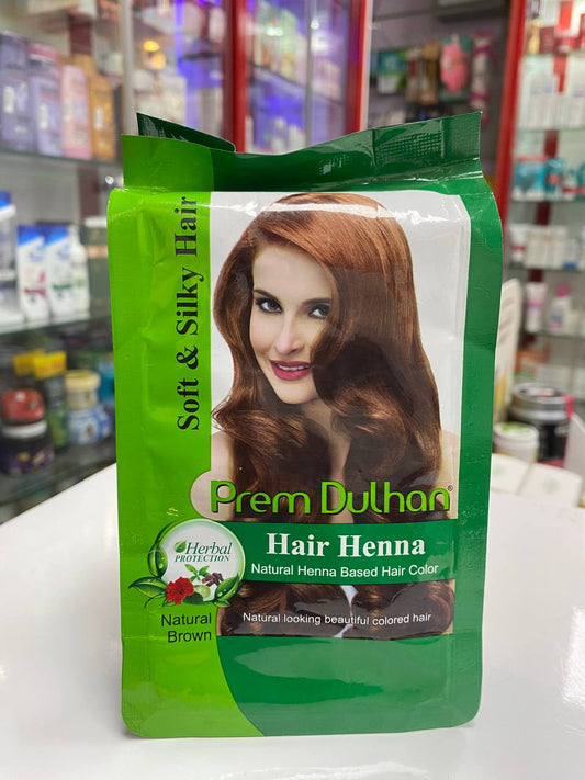 perm dulhan hair henna brown 125g