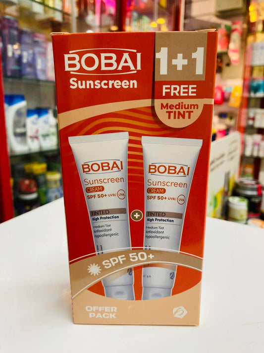BOBAI SUNSCREEN CREAM SPF50+ TINTED MEDIUM1+1OFFER