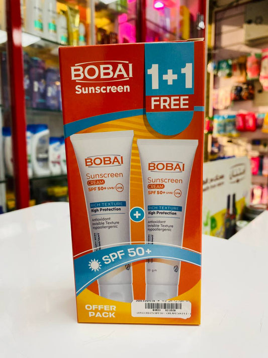 BOBAI SUNSCREEN SPF50+ CREAM 50GM 1+1 OFFER