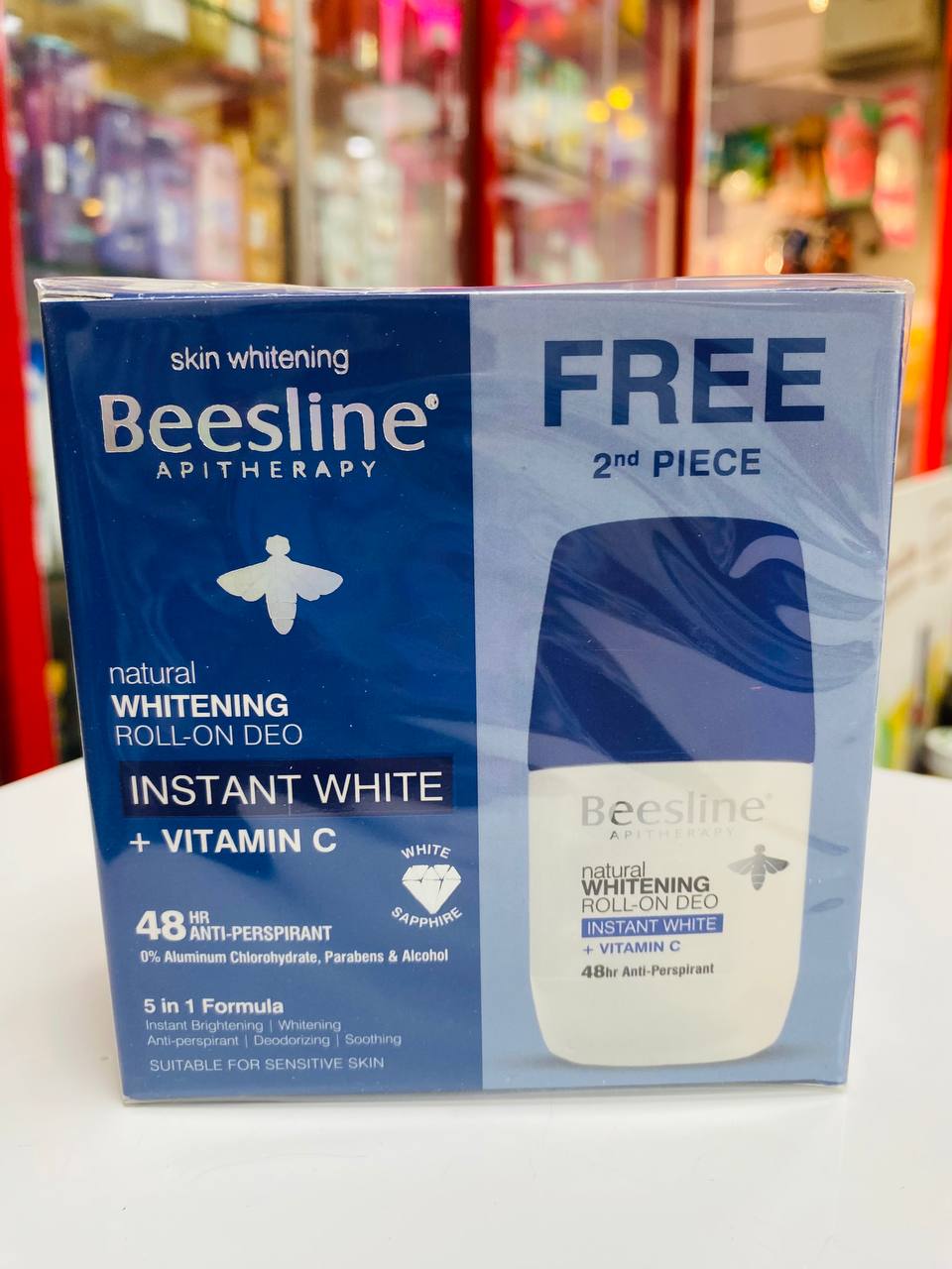 BEESLINE WHITENING ROLL-ON INSTANT WHITE+VIT C(1+1