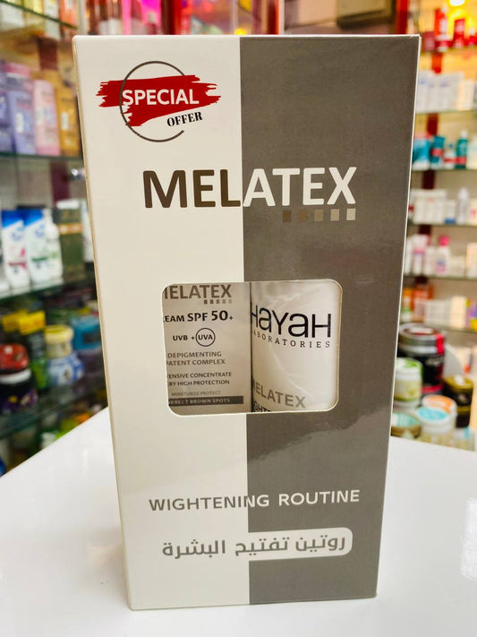 MELATEX LIGHTENING CLEANSER+CREAM spf+50 OFFER