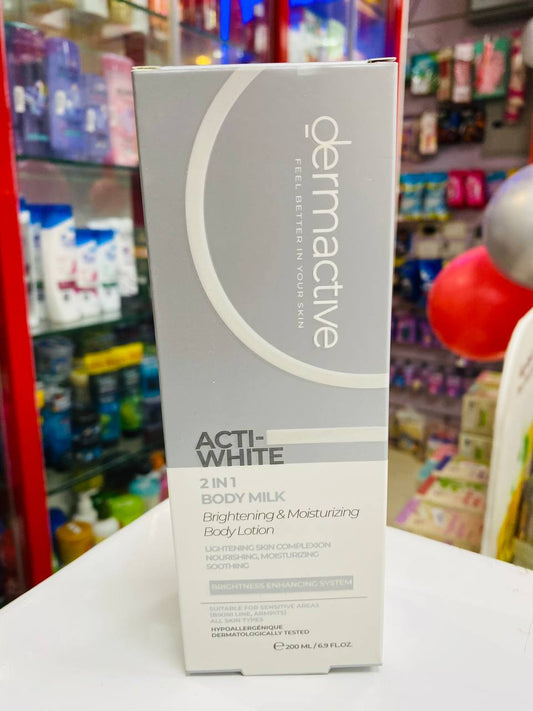 DERMACTIVE ACTI-WHITE 2IN1 BODY MILK 200ML