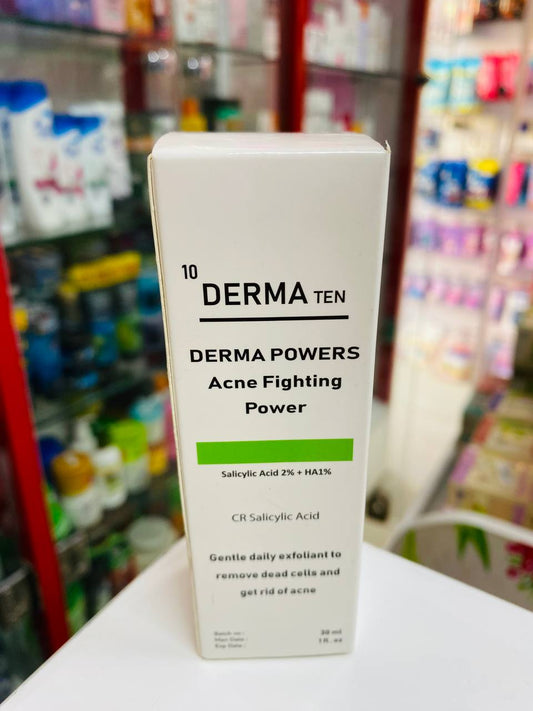 DERMA TEN ACNE FIGHTING POWER SALICYLIC ACID 30ML