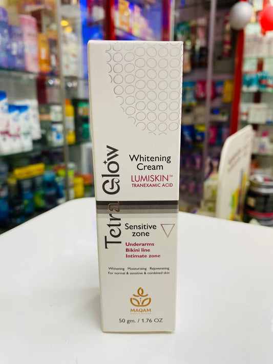 TETRA GLOW WHITENING CREAM SENSITIVE ZONE 50GM