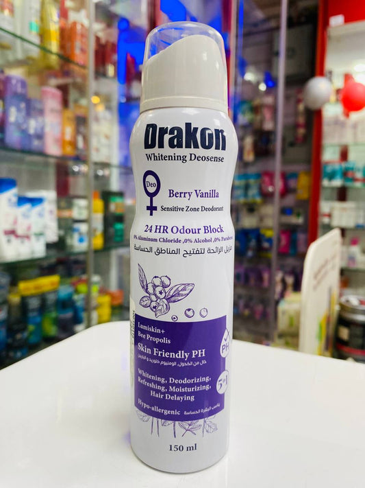 DRAKON WHITENING DEOSENSE BERRY VANILLA SPRAY