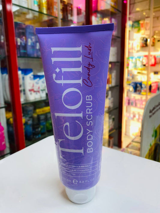 TELOFILL BODY SCRUB CANDY LUSH 250 GM