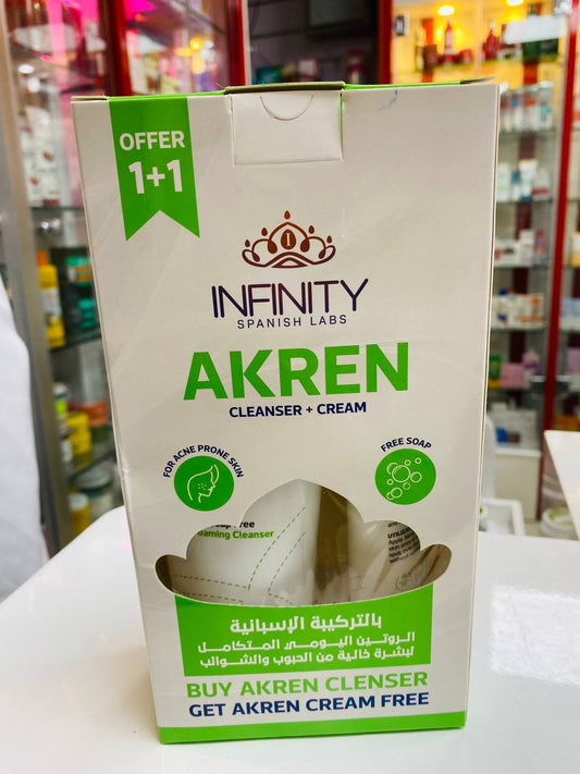 INFINITY AKREN CLEANSER +CREAM OFFER