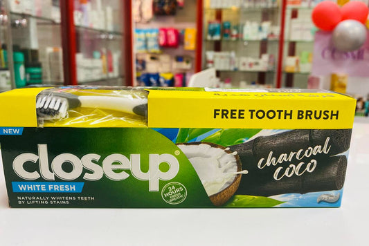 CLOSE UP TOOTHPASTE CHARCOAL COCO 75ML+ BUSH OFFER