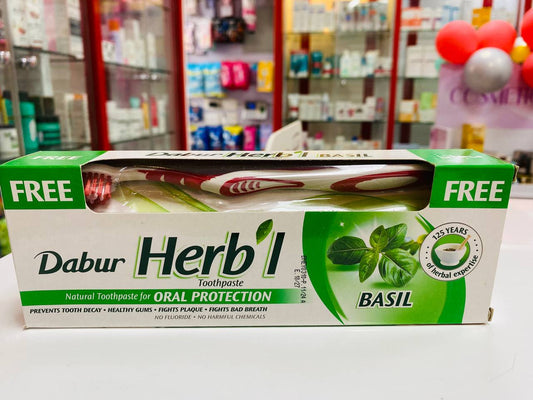 DABUR HERB BASILTOOTHPASTE 140GM